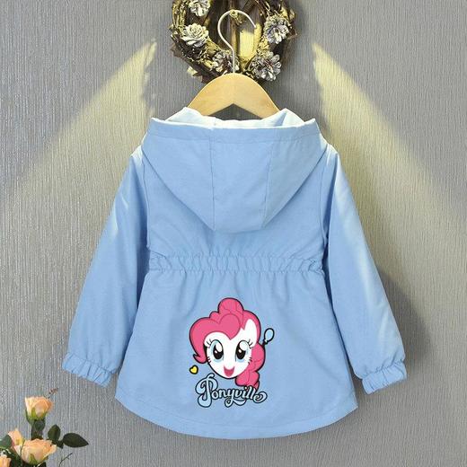 童装女童收腰夹克外套春秋装2024新款儿童中大童洋气上衣韩版风衣 商品图1