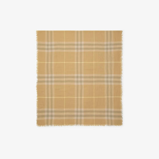 BURBERRY 巴宝莉 女士格纹羊毛围巾 格子 8080098 A3743 商品图0
