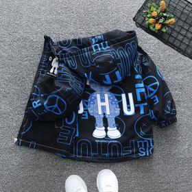 男童连帽1春装外套2024新款春秋韩版中大儿童12宝宝洋气夹克潮