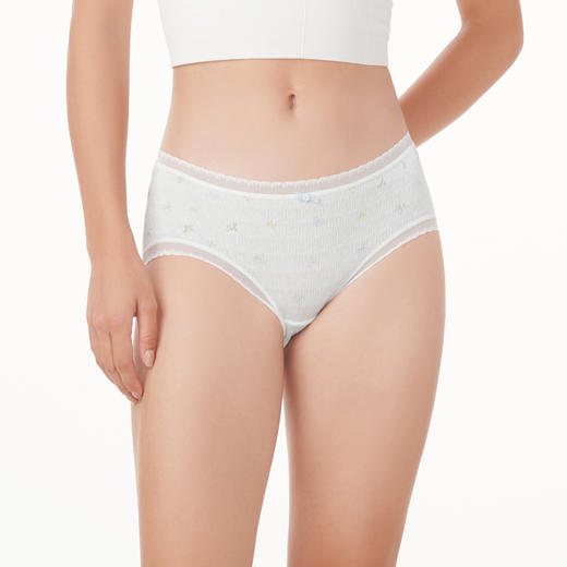 都市丽人基础木代尔系列纤柔绵内裤女锦泳女士内裤低腰平角内裤LK43D6 商品图1