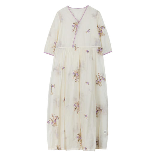 牧衣游原创 丝棉匹绣连衣裙 限量福利款 韶华行【不支持会员折】 商品图4