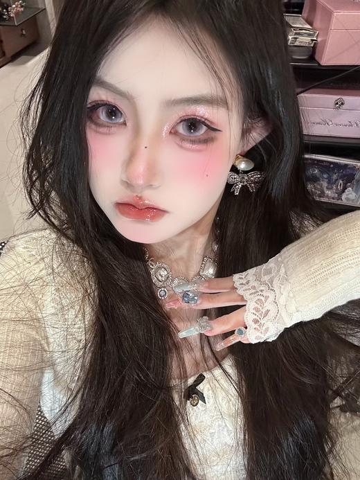 mimipark 半年抛 爱丽丝游/瑰丽画卷/知名浪漫 绿/紫/粉 14.5mm 两片装 商品图6