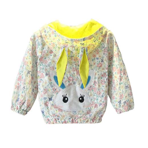 童装女童外套春装2024新款洋气儿童春秋短款风衣春秋款夹克潮帽衫 商品图4