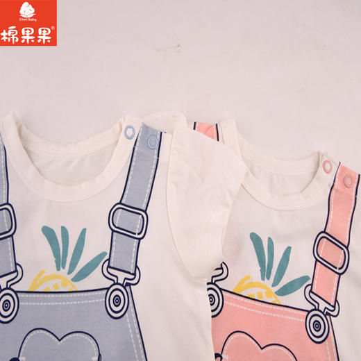 棉果果夏季 女童 短袖套头连体衣连身衣哈衣M222727219264 商品图4