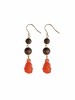 南红玉兰花奇楠耳环 商品缩略图5
