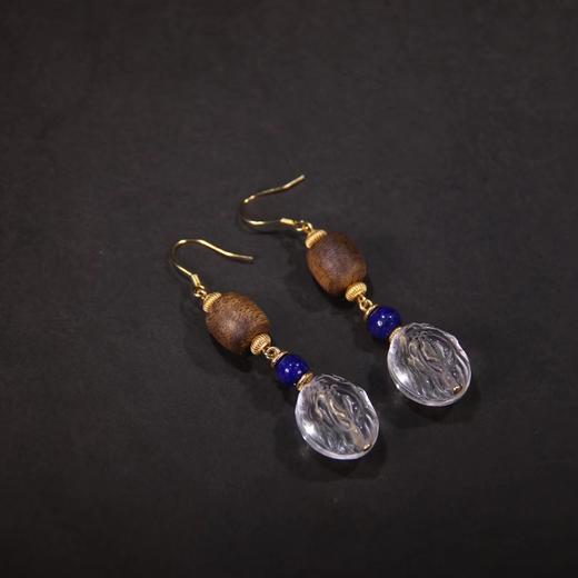 九尾狐水晶耳环 商品图0