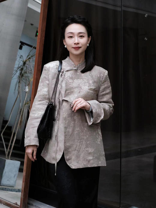 盛唐牡丹 |繁花似锦丝麻西装外套 商品图1
