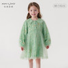 马克珍妮女童娃娃领春日满印网纱连衣裙 儿童裙子春装新款240316 商品缩略图0