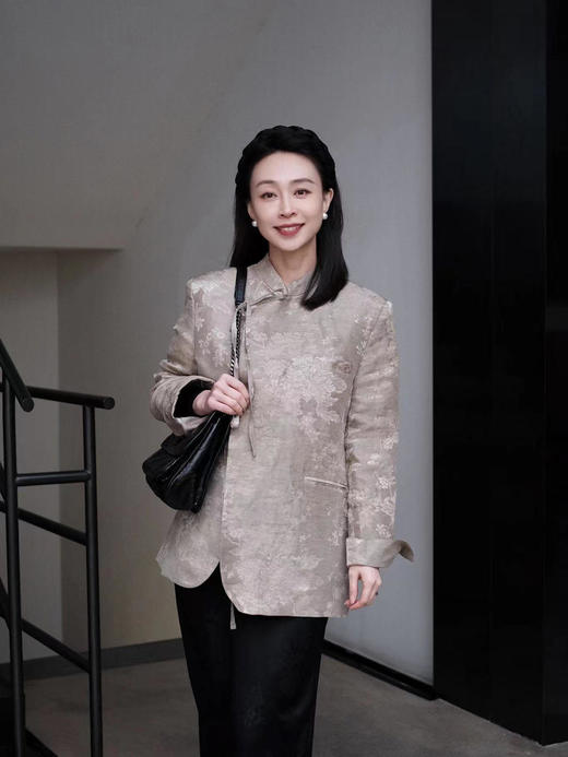 盛唐牡丹 |繁花似锦丝麻西装外套 商品图0