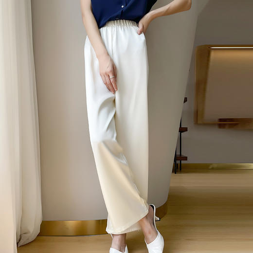 纤束马气质典雅百搭亲肤阔腿裤 JG-169 商品图6