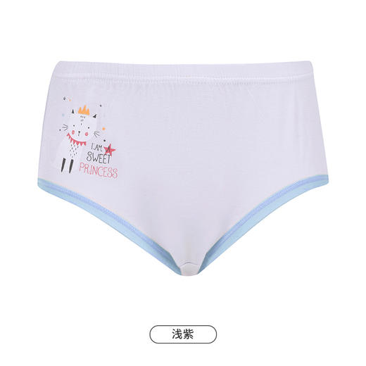 都市丽人眯雅佳基础系列纤柔绵女童内裤女童人棉童装内裤三角裤三角女童内裤JK4601 商品图7