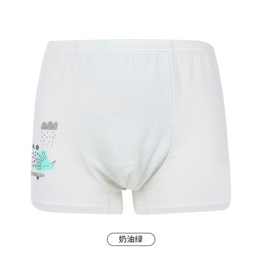 都市丽人眯雅佳基础系列纤柔绵男童内裤男童人棉童装内裤平角裤平角男童内裤JK4B04 商品图10