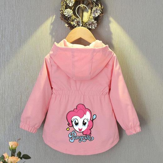 童装女童收腰夹克外套春秋装2024新款儿童中大童洋气上衣韩版风衣 商品图0