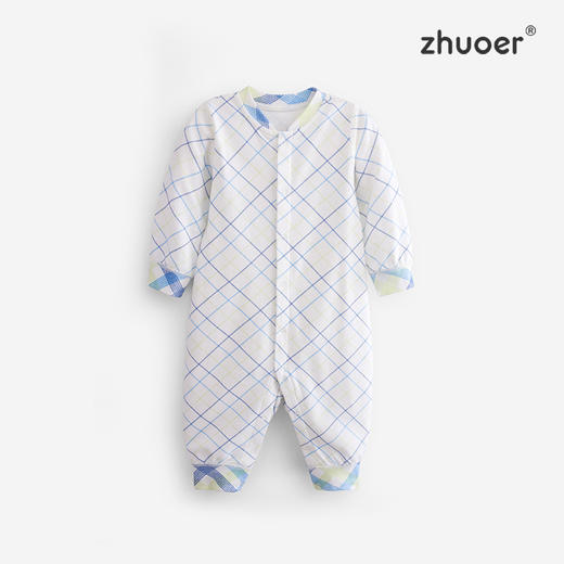 【纯棉贴身连体衣】卓儿婴儿衣服宝宝春秋长袖打底衫新生儿哈衣舒适 商品图4