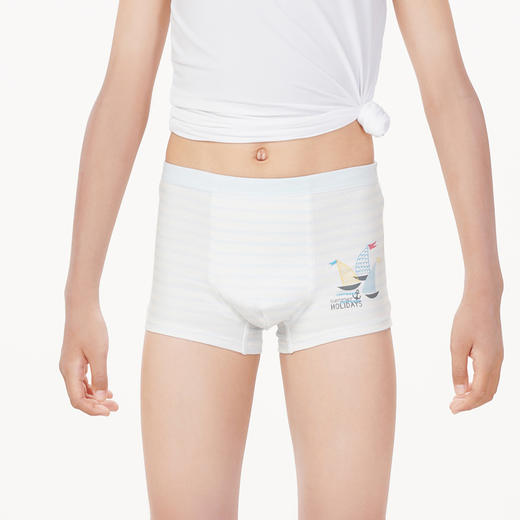 都市丽人眯雅佳基础系列舒肤棉男童内裤男童纯棉童装内裤平角裤平角男童内裤JK4B01 商品图1