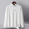 【双面含桑蚕丝】罗蒙春秋男士绣花polo衫男长袖t恤男polo衫男 商品缩略图5