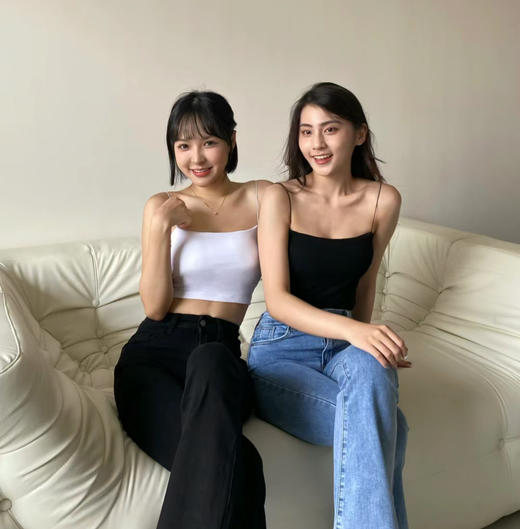 老米优品/超细吊带! 一字抹胸好实穿！《U型一字型短款美背背心裹胸》软糯到哭~~ 商品图0