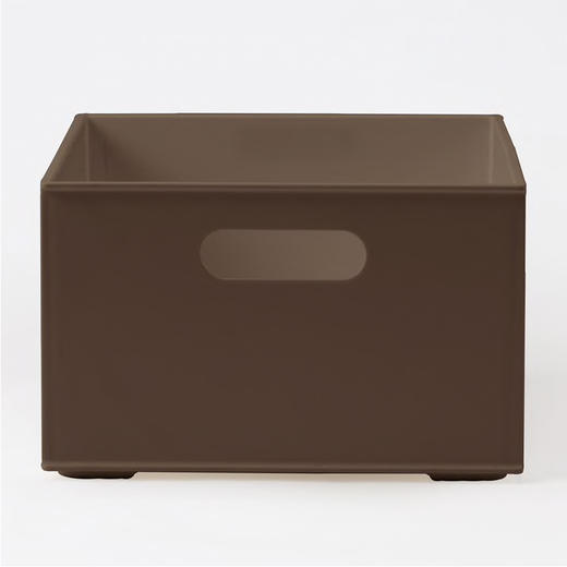 Ｎ（Ｗ）塑料收纳篮QUARTER -DBR 商品图3