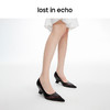 lost in echo2024春季新款设计师品牌尖头割线条拼接异形跟单鞋女 商品缩略图3