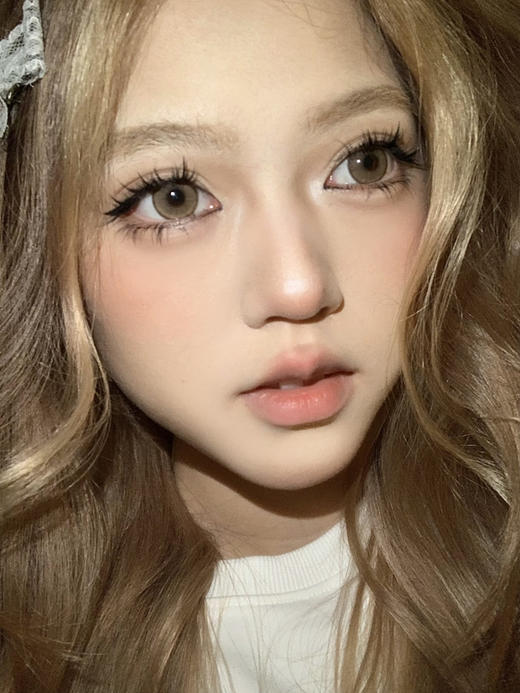 【大直径】Moonenleen-生姜裸米--14.3mm【年抛 0-1000度 无525/575】 商品图5