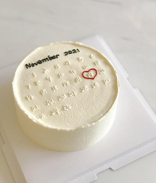 MANMADE | ins风日历款简约生日蛋糕（进口动物奶油） 商品图3