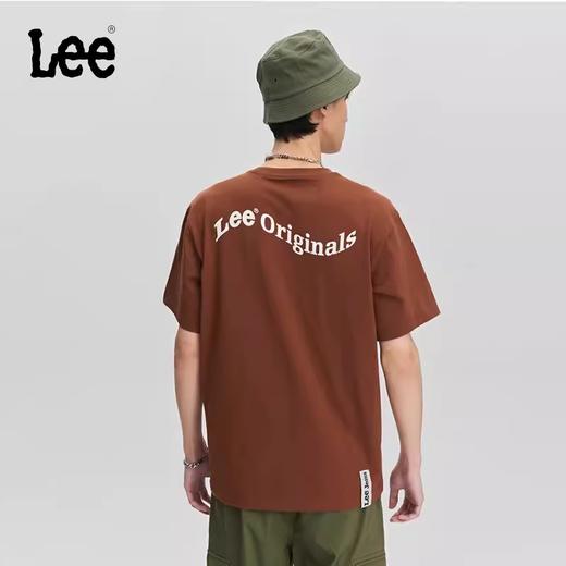 Lee商场同款24早春新品舒适版Logo印花男圆领短袖T恤LMT0074723RX00FA05168 商品图0