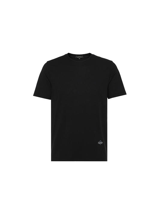callisto黑色弹力混纺T恤 STTSS198C 商品图3