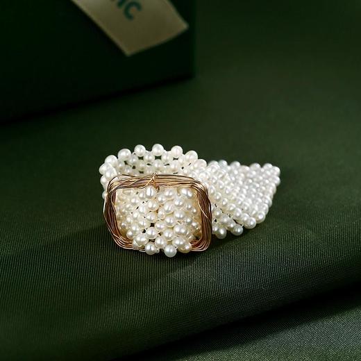 Genuine Pearl珍珠系列 ｜编织网戒指 商品图2