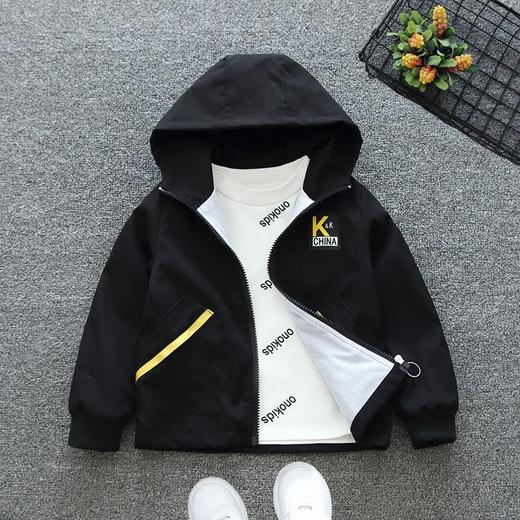 2024新款男童春秋装卡通外套儿童女宝宝女孩春秋洋气薄款潮冲锋衣 商品图3