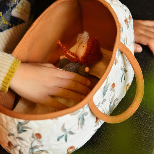 娃娃小屋手提篮收纳篮子布艺杂物玩具收纳 商品图1