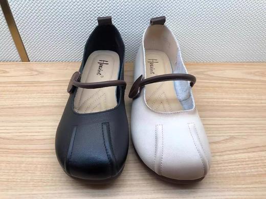 豪行2022年春季新品时尚休闲舒适浅口真皮女单鞋22130666专柜正品 商品图3