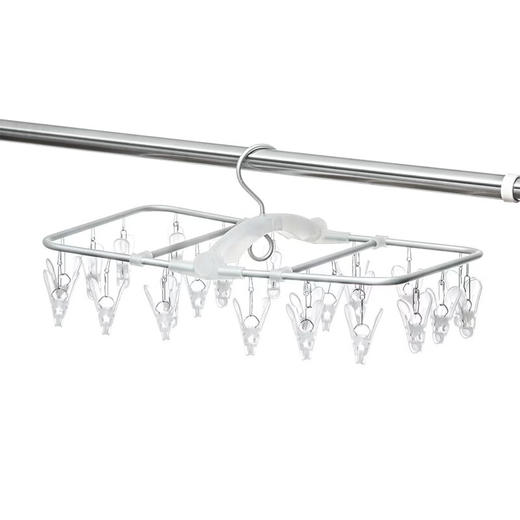 铝合金折叠PC衣架 24夹 商品图0