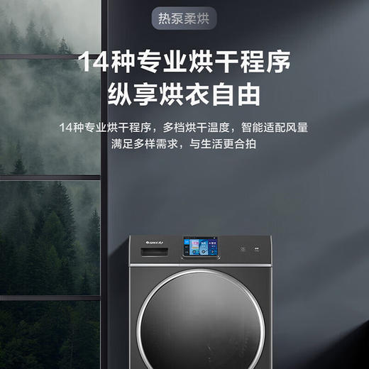 GREE格力 洗衣机 XQG100-RBKD1401Aa1 (珍珠黑) 热泵洗护机（如初）  商品图4