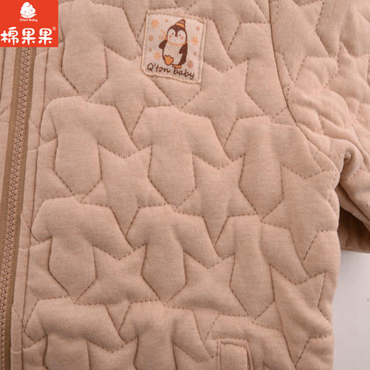 棉果果秋冬季新疆彩棉男童女童绗棉连帽长袖外套M401100118691 商品图3