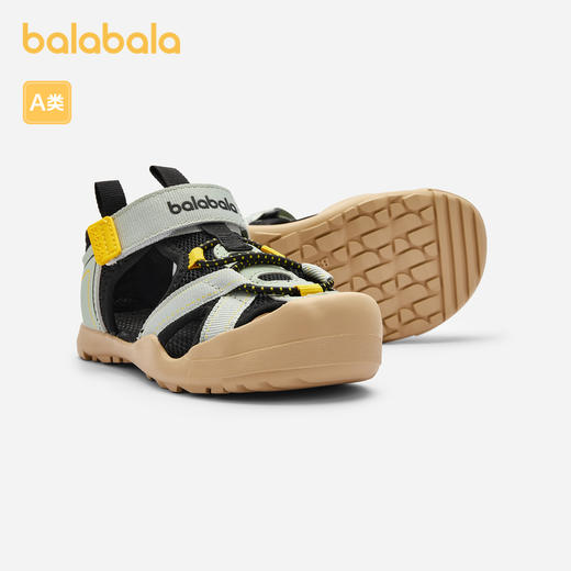 巴拉巴拉童鞋儿童运动凉鞋男童沙滩鞋夏新款包头防滑鞋魔术贴 商品图5