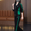 TZF-时尚洋气运动服套装女2024春季新款显瘦立领外套直筒休闲裤两件套 商品缩略图6