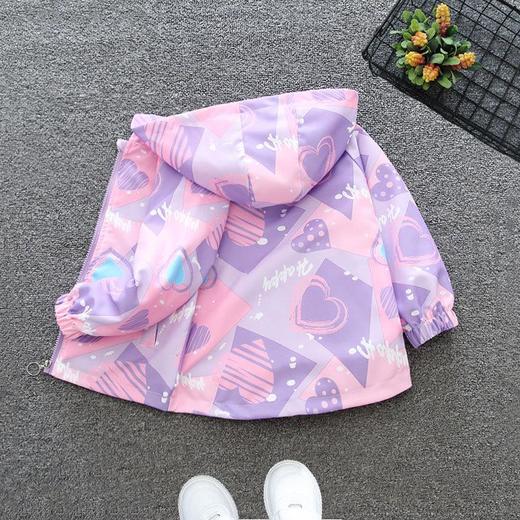 童装女童秋装薄款冲锋衣外套春秋款中大童秋季炸街中大男童迷彩衣 商品图1