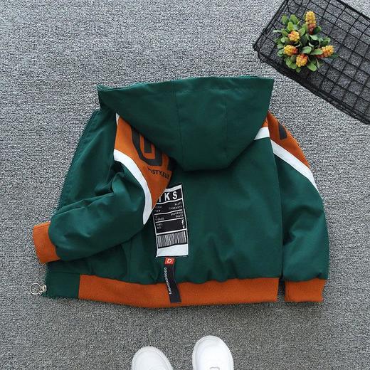 男童春装外套2024新款儿童装夹克连帽上衣春秋洋帅气中大童冲锋衣 商品图1