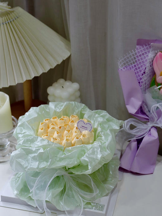 清新绿花束蛋糕 商品图0