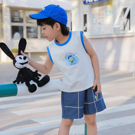 【商城同款】迪士尼新款夏季男童唐老鸭潮帅短裤232DK0530 商品图1