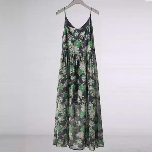 裁缝学苑AS203新款茶歇法式长裙森系碎花吊带连衣裙纸样女装裙子版型 商品图3