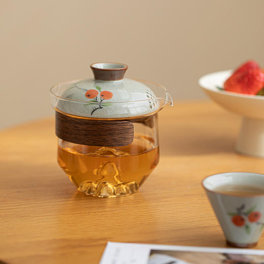 【茶水分离 一体收纳】哥窑手绘旅行茶具 商品图12