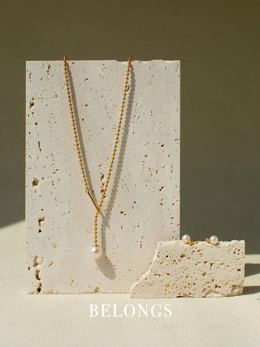 北京仓｜Eva Strepp-Scala-韵律流淌 珍珠 项链（金色）［德国设计师］ 商品图3