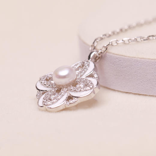 美裕 银925淡水珍珠链坠 4-5mm白 107856 商品图3