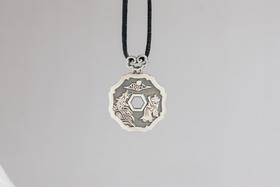 矩德泉坊 纯银手作  指日高升平安吉庆（3厘米挂扣版）Q2403000761