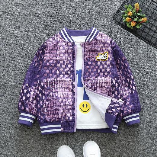 男童外套春秋款2024新款小女孩风衣帅气棒球服宝宝春季炸街夹克潮 商品图3