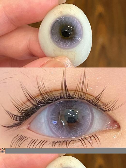 mimipark 半年抛 爱丽丝游/瑰丽画卷/知名浪漫 绿/紫/粉 14.5mm 两片装 商品图4