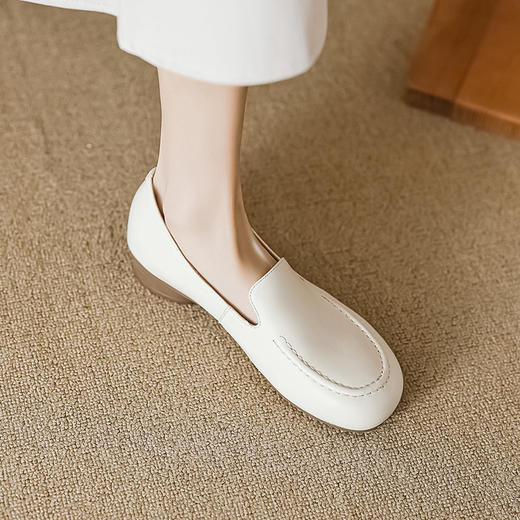 【预售5天】复古风小皮鞋，圆头平底乐福鞋YCJX-H-2630 商品图1
