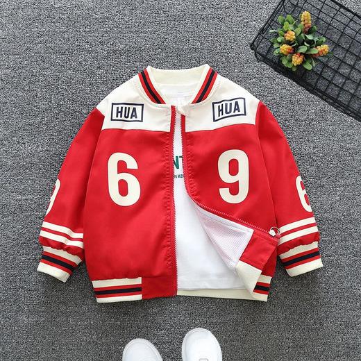 儿童装男童春秋款夹克男宝宝男孩春季洋气冲锋上衣休闲运动外套 商品图3