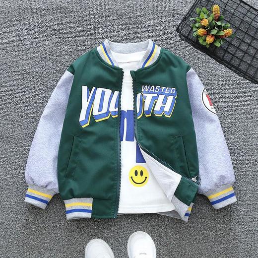 男童外套春秋装2024新款儿童装洋气卡通夹克上衣中大童时髦棒球服 商品图2